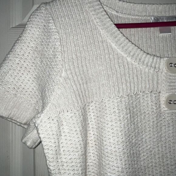 Christopher Banks Spring Sweater Lot Of 2 Wmns Sz Med Cotton Blend Garden - Picture 6 of 16